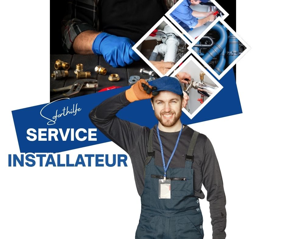 Professioneller Installateur bei der Arbeit